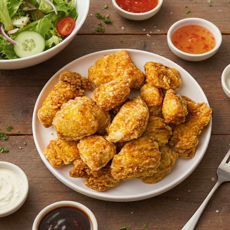 맘스터치 [플친][맘스터치]맘스바삭 순살강정 1kg+1kg (100% 국내산 닭고기)