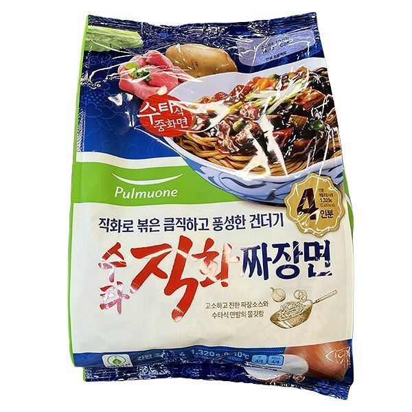 풀무원 직화짜장면 4인 1320g x 1개