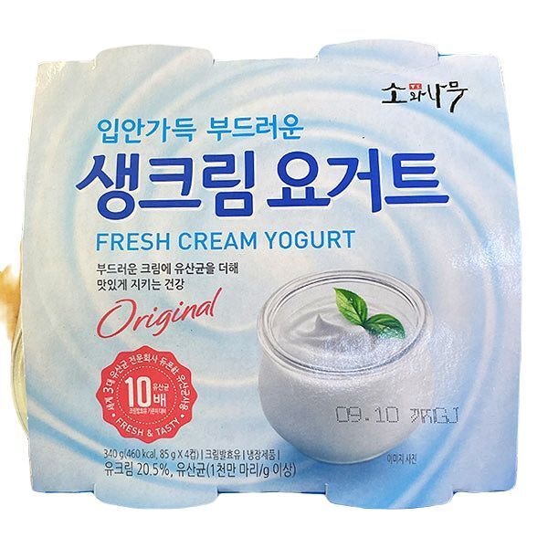 [동원 소와나무] 요러브 생크림 요거트 (85g*4개) x 3개