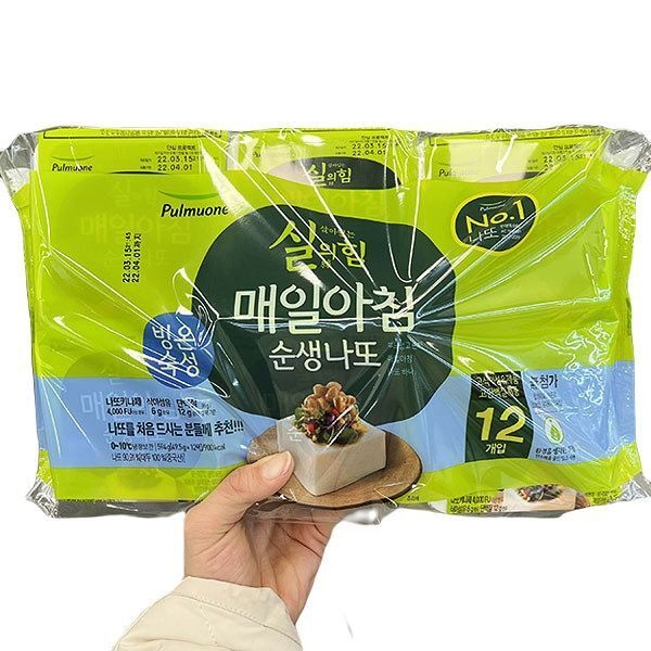 풀무원 순생나또 12입 594g x 1개