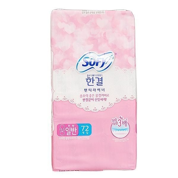 쏘피 한결 팬티라이너 무향 일반 72P