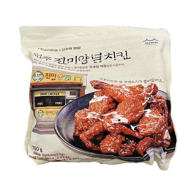 피코크 원주진미양념치킨 750g x 1개