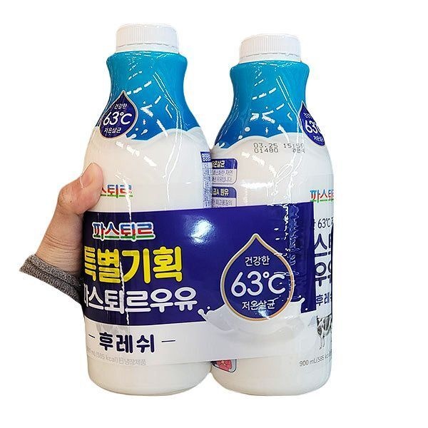 파스퇴르 후레쉬우유 900ml x 2개