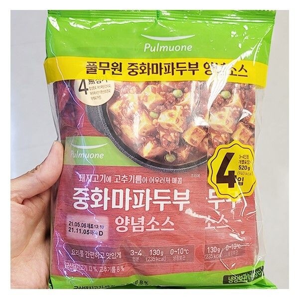 풀무원 중화마파두부양념소스 130g X 4개입