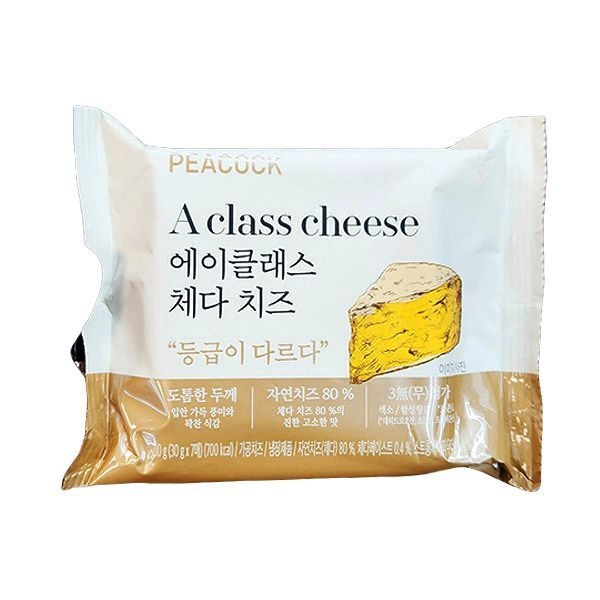 피코크 에이클래스 체다 치즈 210g 30g X 7개입 x 1개