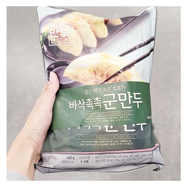 [피코크] 만두 연구소 바삭 촉촉 군 만두 400g X 2개입