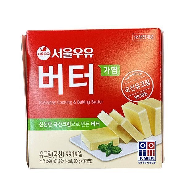 서울우유 버터 80gx3(가염) x 1개