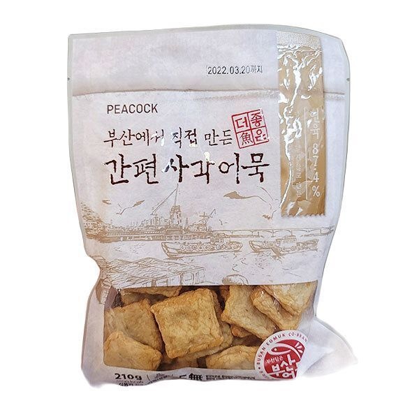 피코크 더좋은간편사각어묵 210g x 2개