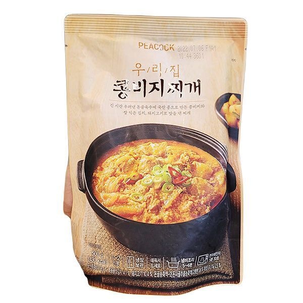 피코크 우리집 콩비지찌개 500g x 1개