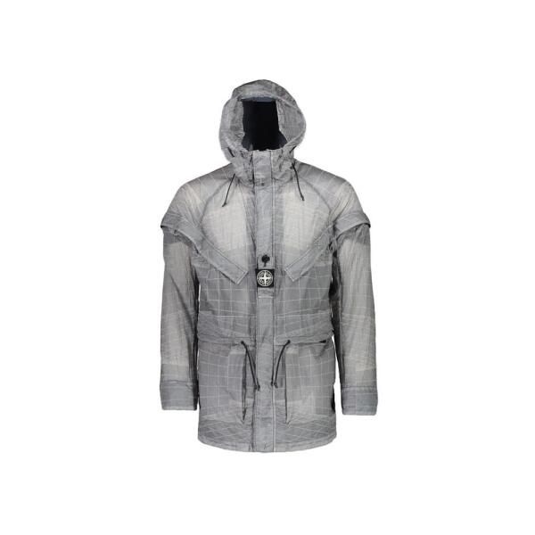 STONE ISLAND 스톤아일랜드 [스톤아일랜드] 15주년 와펜 라미 TC 자켓 그레이 741542999 V0063