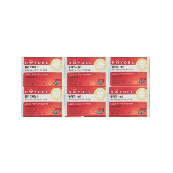 [하프클럽]레이델 폴리코사놀 5 200mg x 30정 X 6개 -AO-