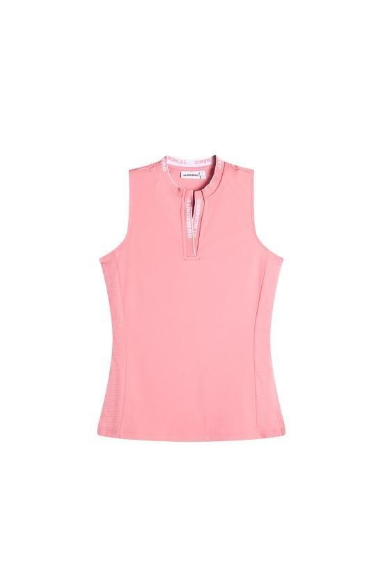 제이린드버그 26SS 제이린드버그 LEYA 슬리브리스 탑 GWJT17069S226 FLAMINGO PLUME DOM