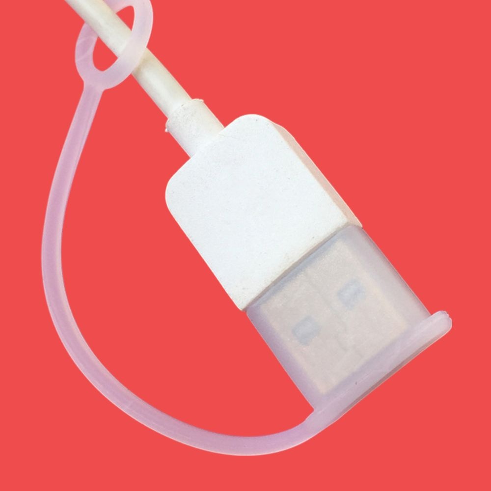 USB 단자 보호 캡 실리콘 분실방지 스트랩 실리콘커버