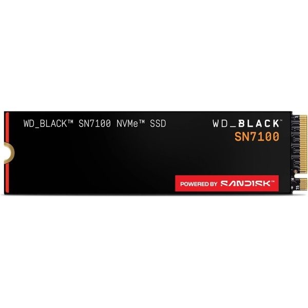 WD_Black SN7100 1TB NVMe SSD - Gen4 PCIe, M.2 2280, 최대 7,250MB/s 읽기 속도, 6,900MB/s 쓰기 차세대 TLC 3D NAND, 노트북, 휴대용