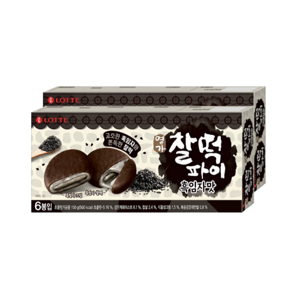 롯데리아 롯데 찰떡파이 흑임자 150g x 2개