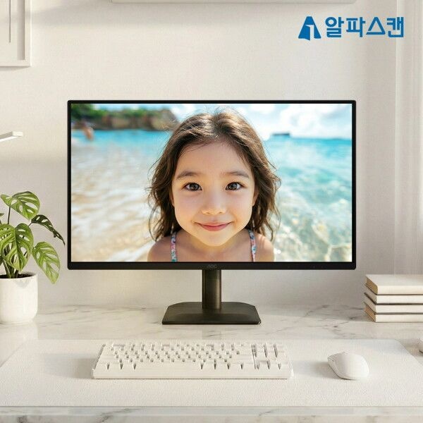 알파스캔 [알파스캔(가전)] 알파스캔 AOC 27E40L 27인치 보더리스 144Hz IPS 원형편광 시력보호 아이케어 AI HDR 무결점 사무 모니