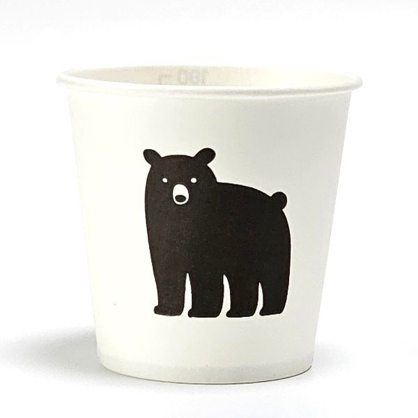 [온누리상품] [하늘담다] 튼튼한 계량 눈금_곰 종이컵 6.5oz 184ml 1000개입 1박스