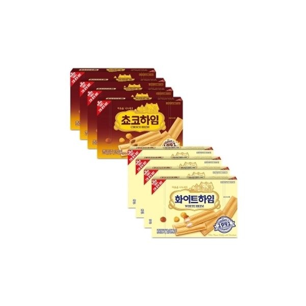 초코하임 4팩+화이트하임 142g 4팩
