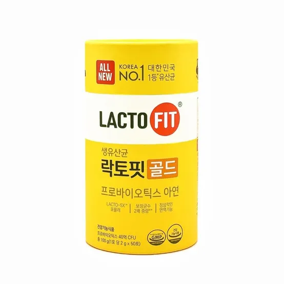 락토핏 골드 유산균 프로바이오틱스 아연 6개 300포 300일분 (1개 50포)