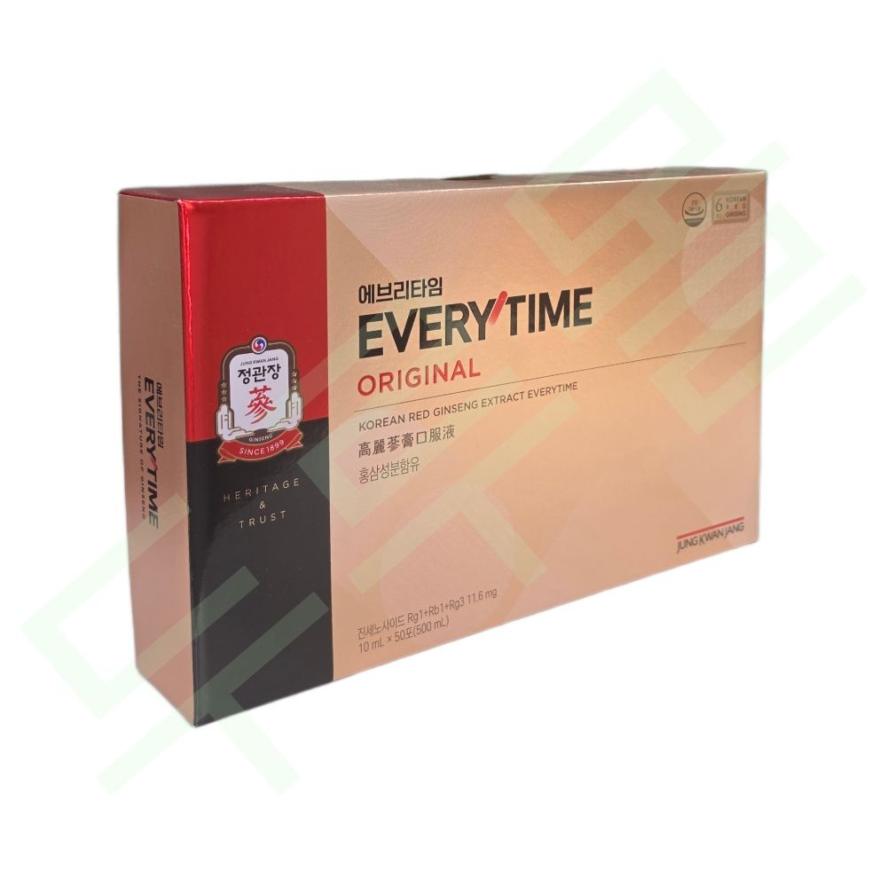 정관장 홍삼정 에브리타임 10ml 50포 에브리타임 오리지널 짜먹는홍삼