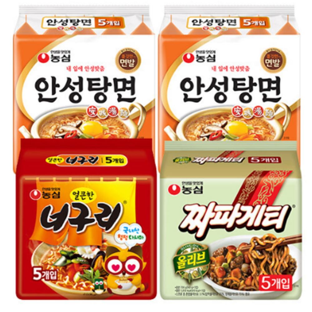 안성탕면10입 +너구리5입+짜파게티5입 (총 20봉)