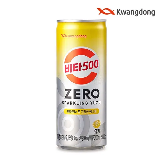 [본사직영] 광동 비타500 제로 스파클링 유자 250ml 24캔 