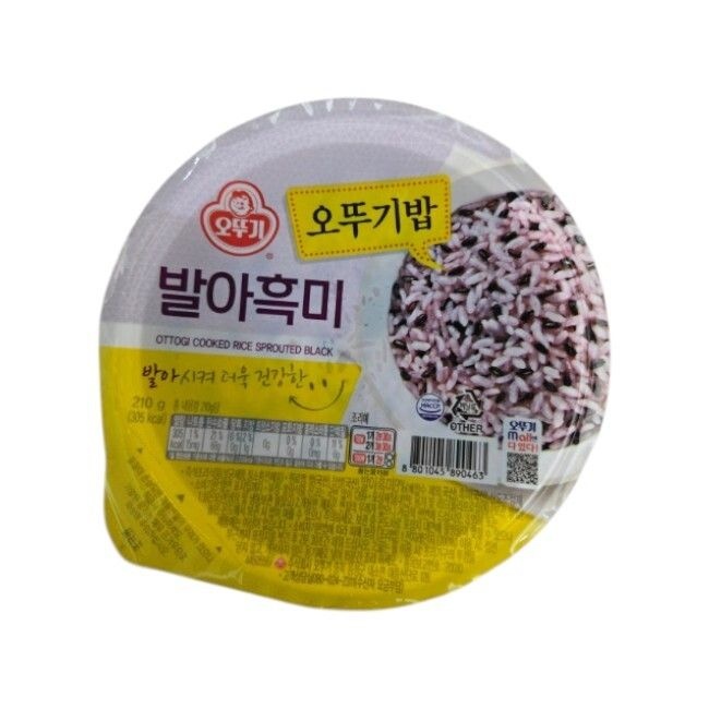 오뚜기 오뚜기밥 발아흑미 210g 18개
