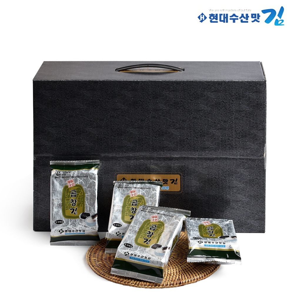 [온마음추석]현대수산맛김 보령 대천김 곱창김 도시락김 5g x 30봉/조미김/구운김