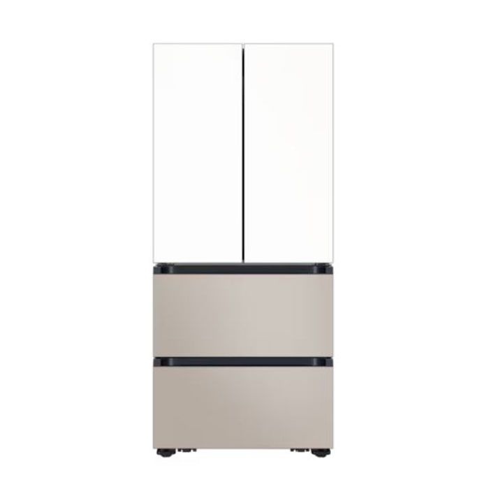 (현대Hmall) 삼성 비스포크 AI 김치플러스 4도어 김치냉장고 490L 에센셜화이트+에센셜베이지 RK70F49M1ZG