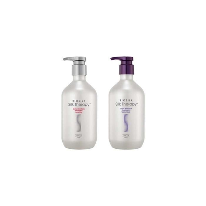 실크테라피 샤인트리트먼트 500ml 2개 (로즈힙+화이트머스크)