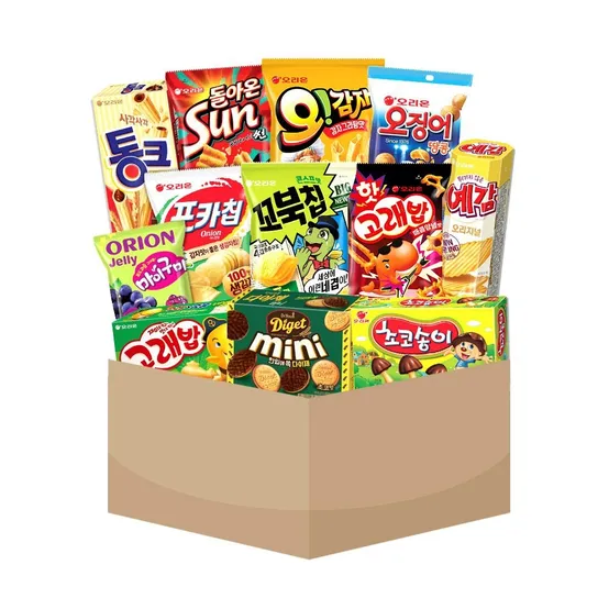 오리온 오룐상회 김인턴팩 과자선물세트 12종 사무실 탕비실 간식 선물