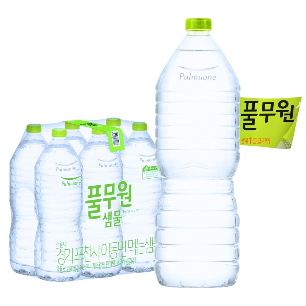 [풀무원] 풀무원샘물 무라벨 2L6개