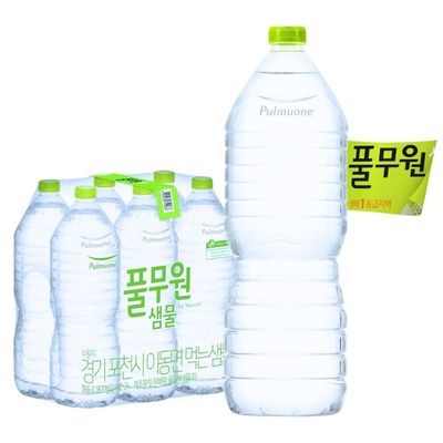 [풀무원] 풀무원샘물 무라벨 2L6개