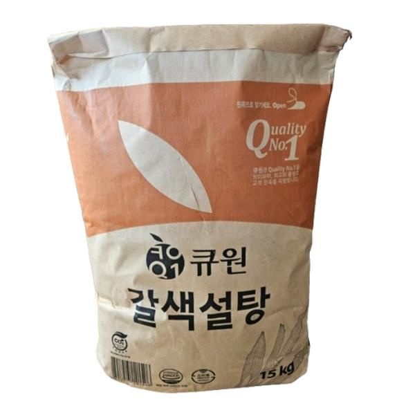 큐원 큐원 갈색설탕 15kg 매실청 탕후루 대용량 제과