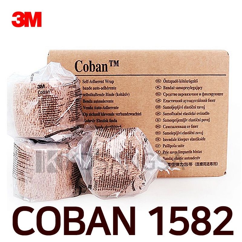 3M 코반 1582 자가점착붕대 2인치 36롤 자가접착붕대