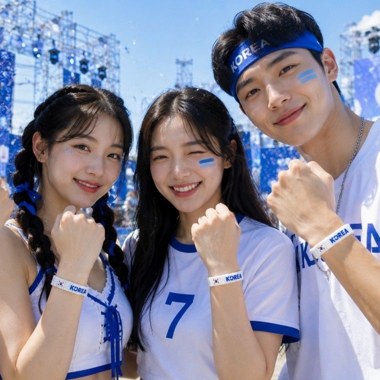 대한민국팔찌 월드컵 피파 올림픽 실리콘 코리아 악세사리 굿즈 축덕 응원템 소품 스포츠 체육