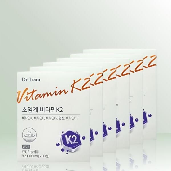 [셀러허브 식품] 닥터린 초임계 비타민K2 300mg x 30정 x 6개 / iuy