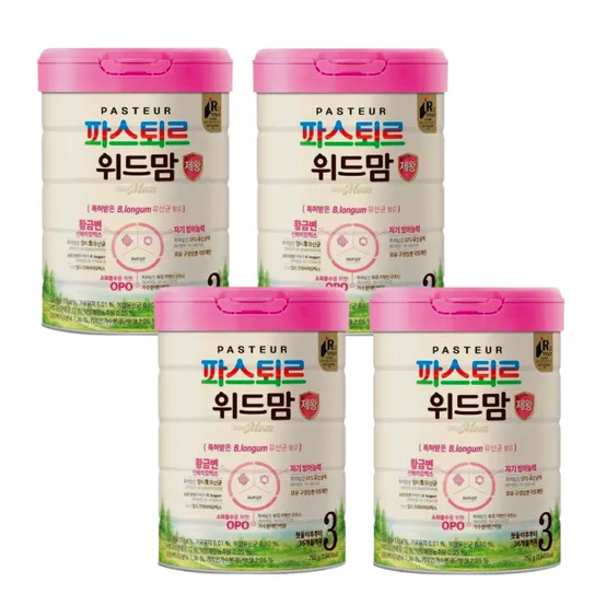 파스퇴르 위드맘 제왕 분유 3단계 750g 4개