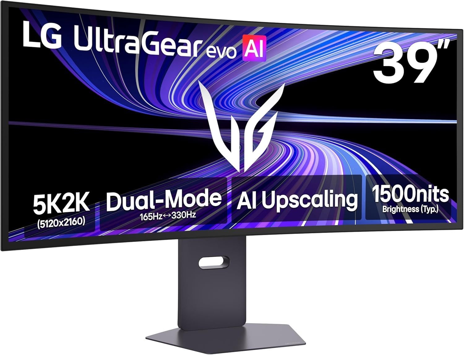 LG 39GX950B-B 39인치 울트라기어 에보 5K2K WUHD (5120 x 2160) OLED 커브드 게이밍 모니터, 듀얼 모드, 165Hz, 0.03ms, NVIDIA G-Sync,