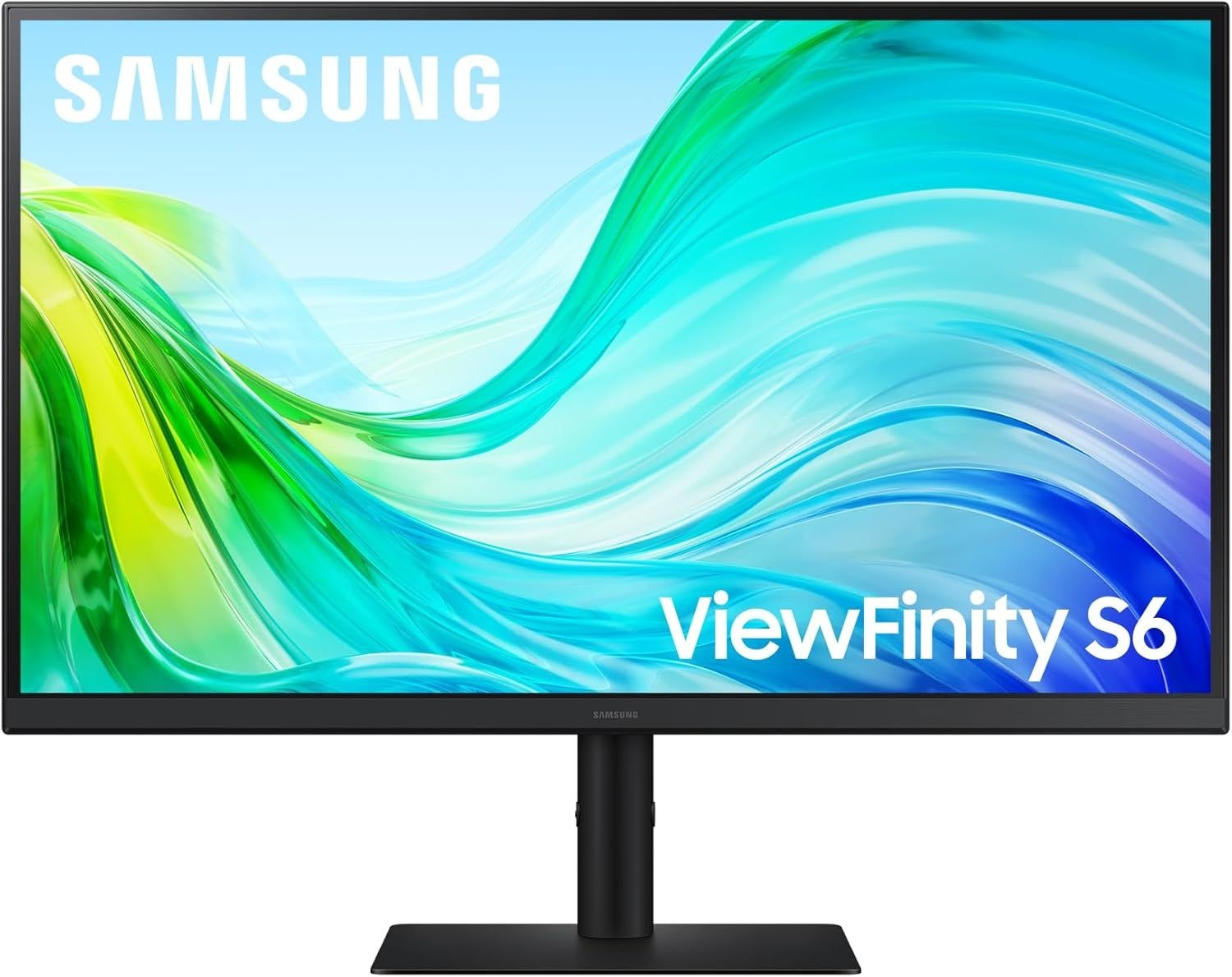 삼성 27인치 뷰피니티 S6 (S61F) QHD 모니터 - QHD(2560x1440), 100Hz 주사율, TUV 인증, 게임 모드, HDMI/DP 2배,