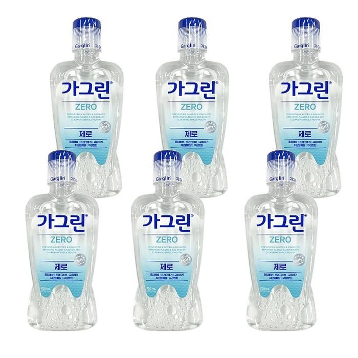 [가그린] [아이깨끗해] 동아제약 가그린 뉴 제로 750ml x 6개