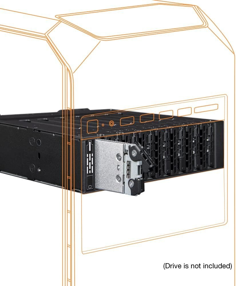 ICY DOK 8 Bay M.2 NVMe SSD PCIe 4.0 외장 5.25인치 드라이브 베이용 모바일 랙 인클로저(OCuLink SFF-8612 8개) | ToughArmor MB873MP-B