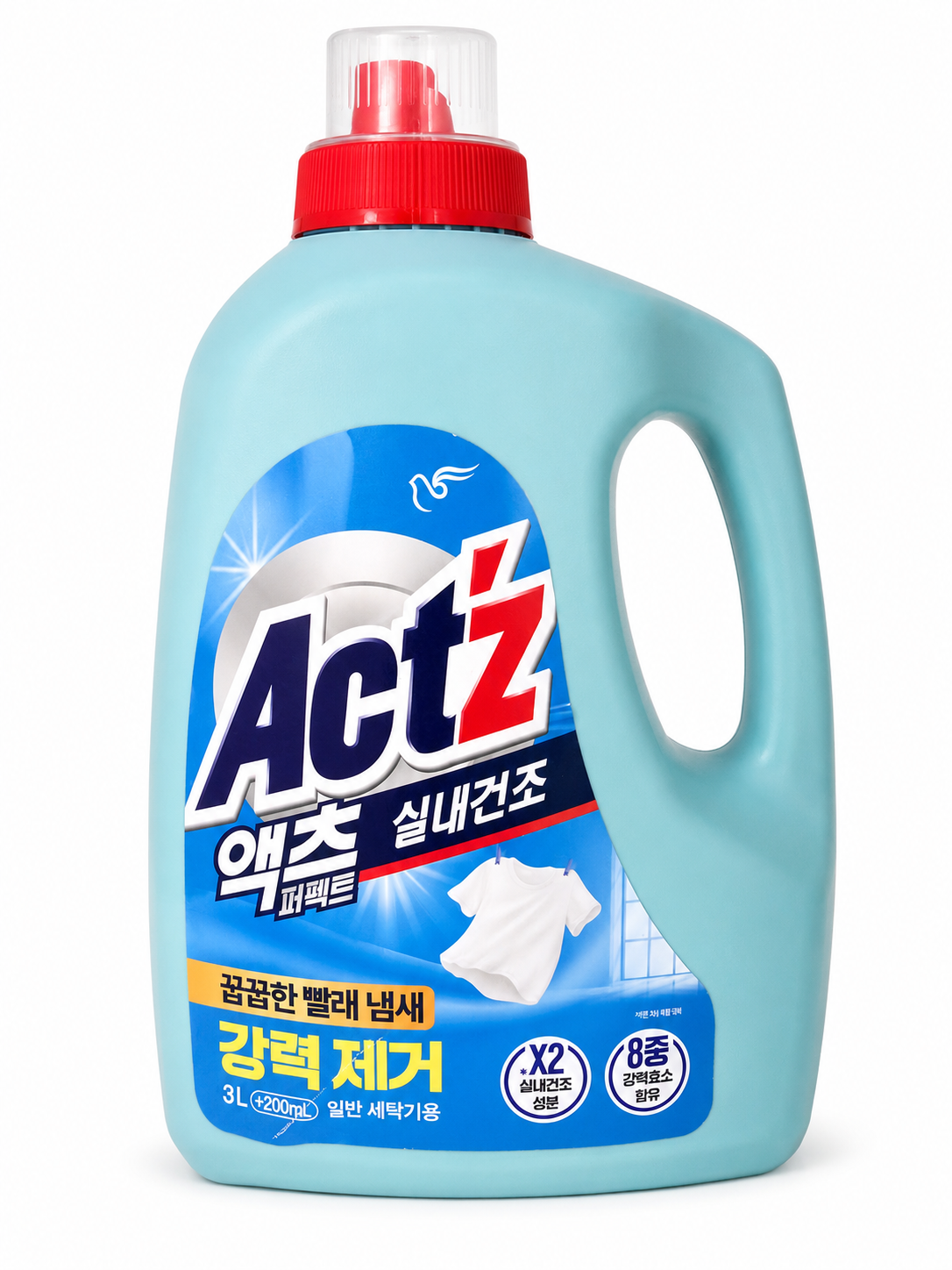 [온누리7%혜택]액츠 퍼펙트 실내건조 일반용 프레시 플로럴향 액상세제 본품 3.2L X 1개 하루템
