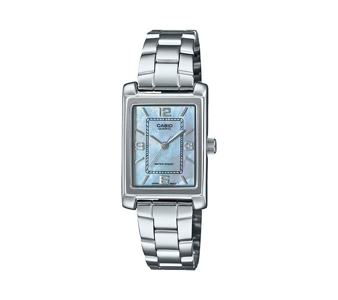 카시오 시계 LTP-1234DS-2A 자개 다이얼 마더오브펄 여성용 손목시계 메탈밴드 CASIO 정품