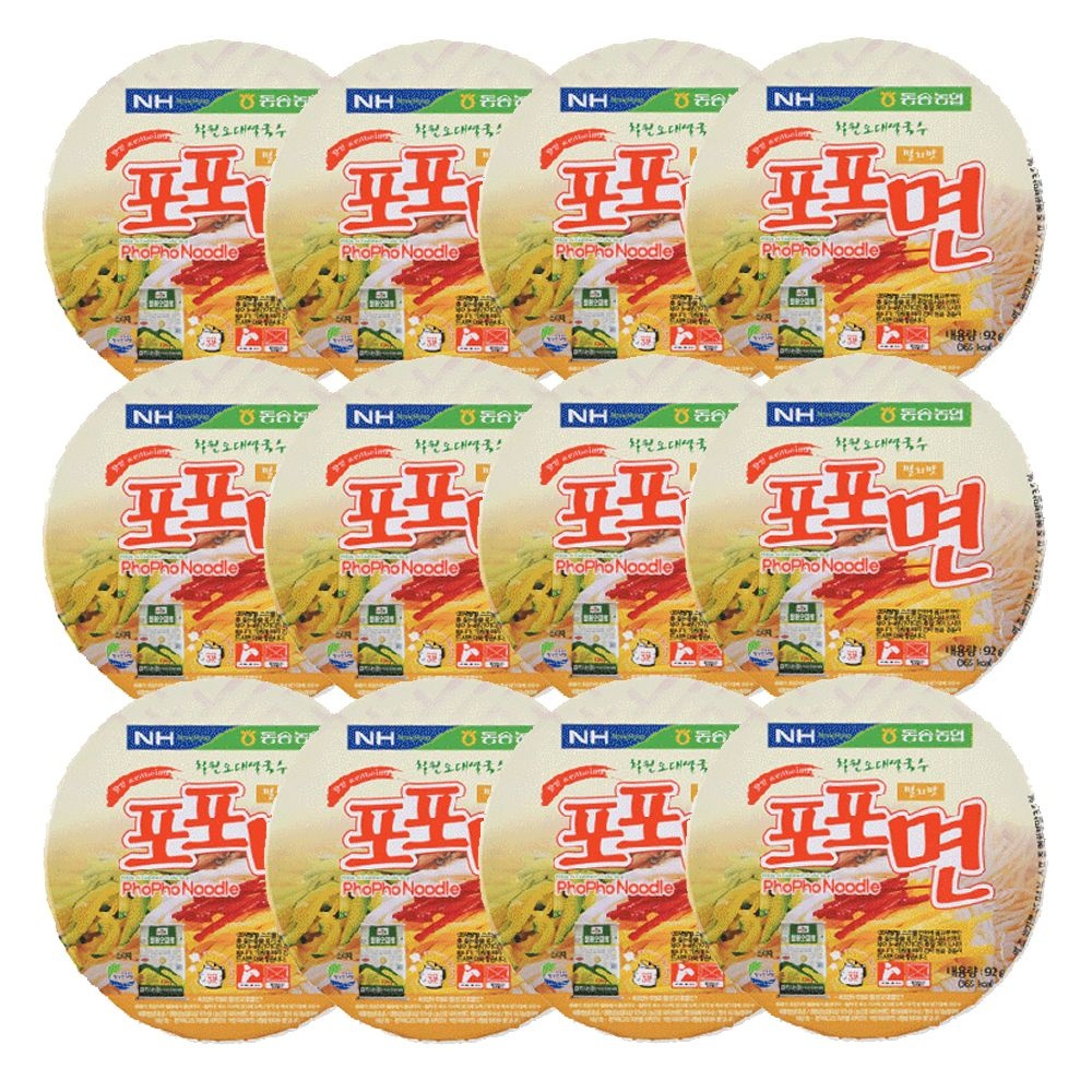 메뚜기표 철원오대 쌀국수 포포면 시원한 멸치맛 92g(12개입) 동송농협