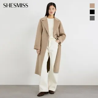 쉬즈미스 울 벨티드 핸드메이드 롱 코트_SWHCTP42151