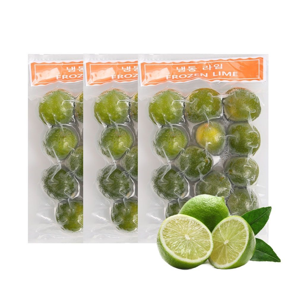 산들네이처 라임 냉동과일 열대과일 3kg (1kg x 3봉)