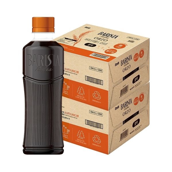 매일 바리스타룰스 무라벨 오르조 블랙 350ml 40개(20개 2박스) (없음)