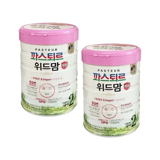 파스퇴르 위드맘 제왕 분유 2단계 750g 2개
