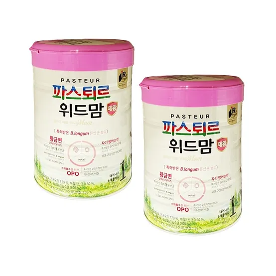 파스퇴르 위드맘 제왕 분유 1단계 750g 2개